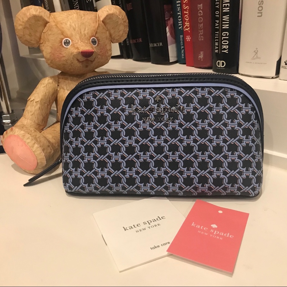 Kate Spade Cosmetic Case/Bag (Blue)